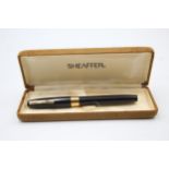 Vintage SHEAFFER Imperial Black FOUNTAIN PEN w/ 14ct Gold Nib WRITING BoxedVintage SHEAFFER Imperial