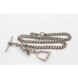 .925 Watch Chain With Stirrup Pendant (52g)