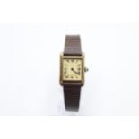 Vintage Ladies MUST DE CARTIER Gold Plated SILVER WRISTWATCH Handwind WORKINGVintage Ladies MUST