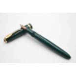Vintage PARKER Duofold Green FOUNTAIN PEN w/ 14ct Gold Nib WRITING Vintage PARKER Duofold Green