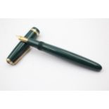 Vintage PARKER Duofold Green FOUNTAIN PEN w/ 14ct Gold Nib WRITING Vintage PARKER Duofold Green