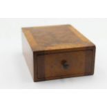 Vintage ALFRED DUNHILL London Wooden Smoker's Box / Draw Dimensions - 9.2cm(w) x 12cm(d) x 4.8cm(