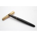 Vintage PARKER 51 Black FOUNTAIN PEN w/ Rolled Gold Cap WRITING // Vintage PARKER 51 Black