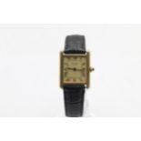 Vintage Gents Must De CARTIER Tank Quartz WRISTWATCH WORKING // Vintage Must De Cartier Tank