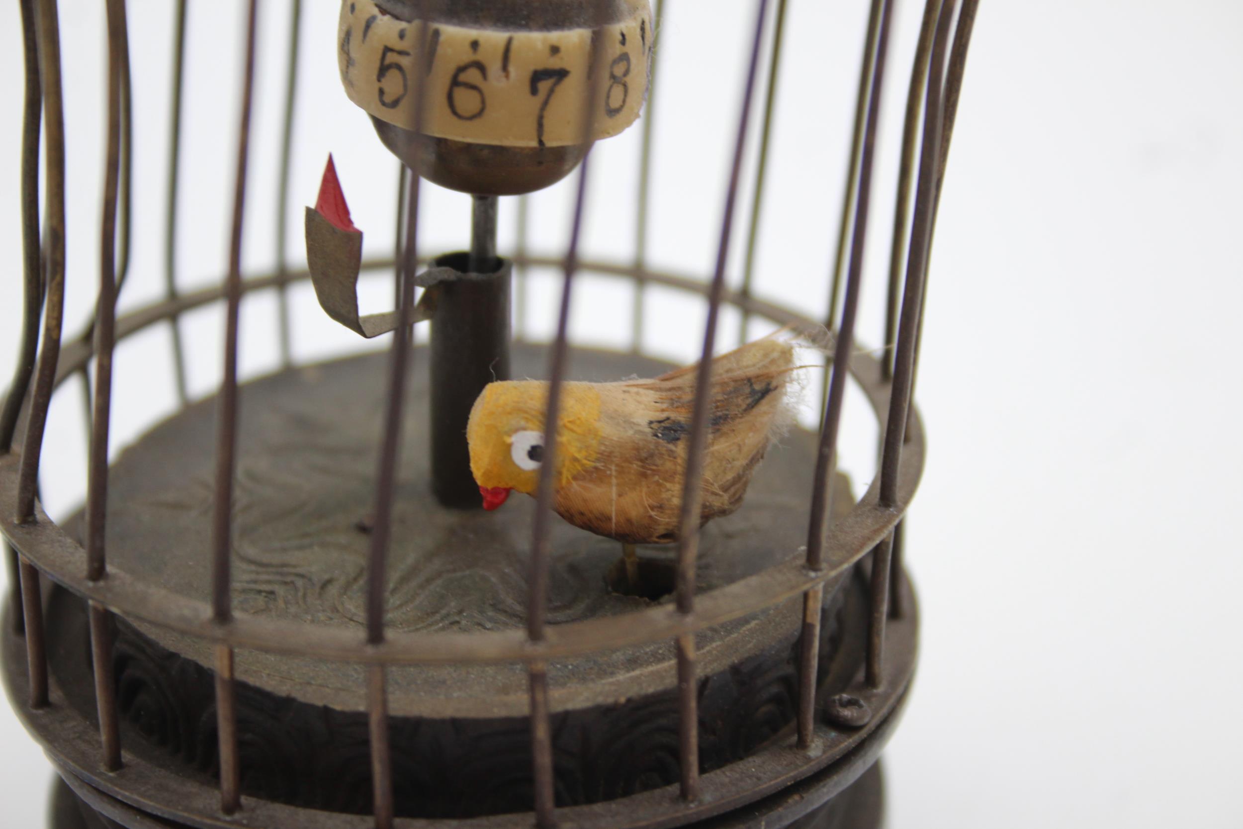 Antique / Vintage Novelty Clockwork Birdcage Egg Timer // Height - 14cm In antique / vintage - Image 2 of 5