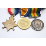 WW1 1914-15 Star Trio w/ Original Ribbons To 02683 PTE F.Pilcher A.O.C // In antique condition Signs