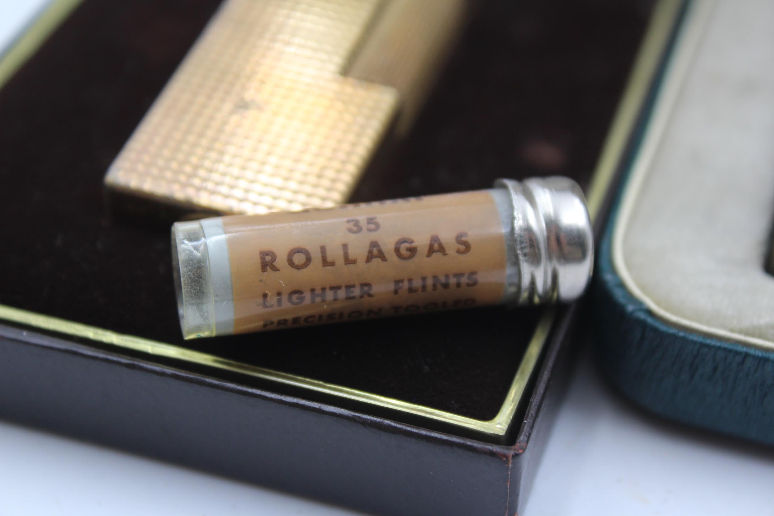 2 x Vintage DUNHILL London Rolagas Cigarette LIGHTERS In Original Boxes // UNTESTED Items are in - Image 11 of 11