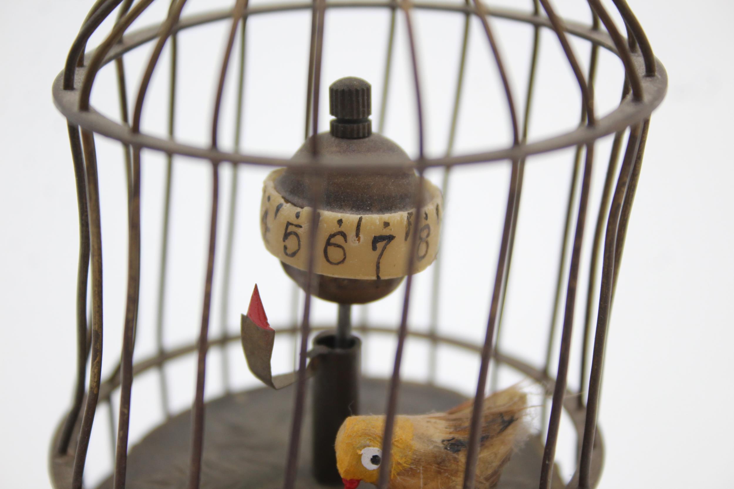 Antique / Vintage Novelty Clockwork Birdcage Egg Timer // Height - 14cm In antique / vintage - Image 3 of 5