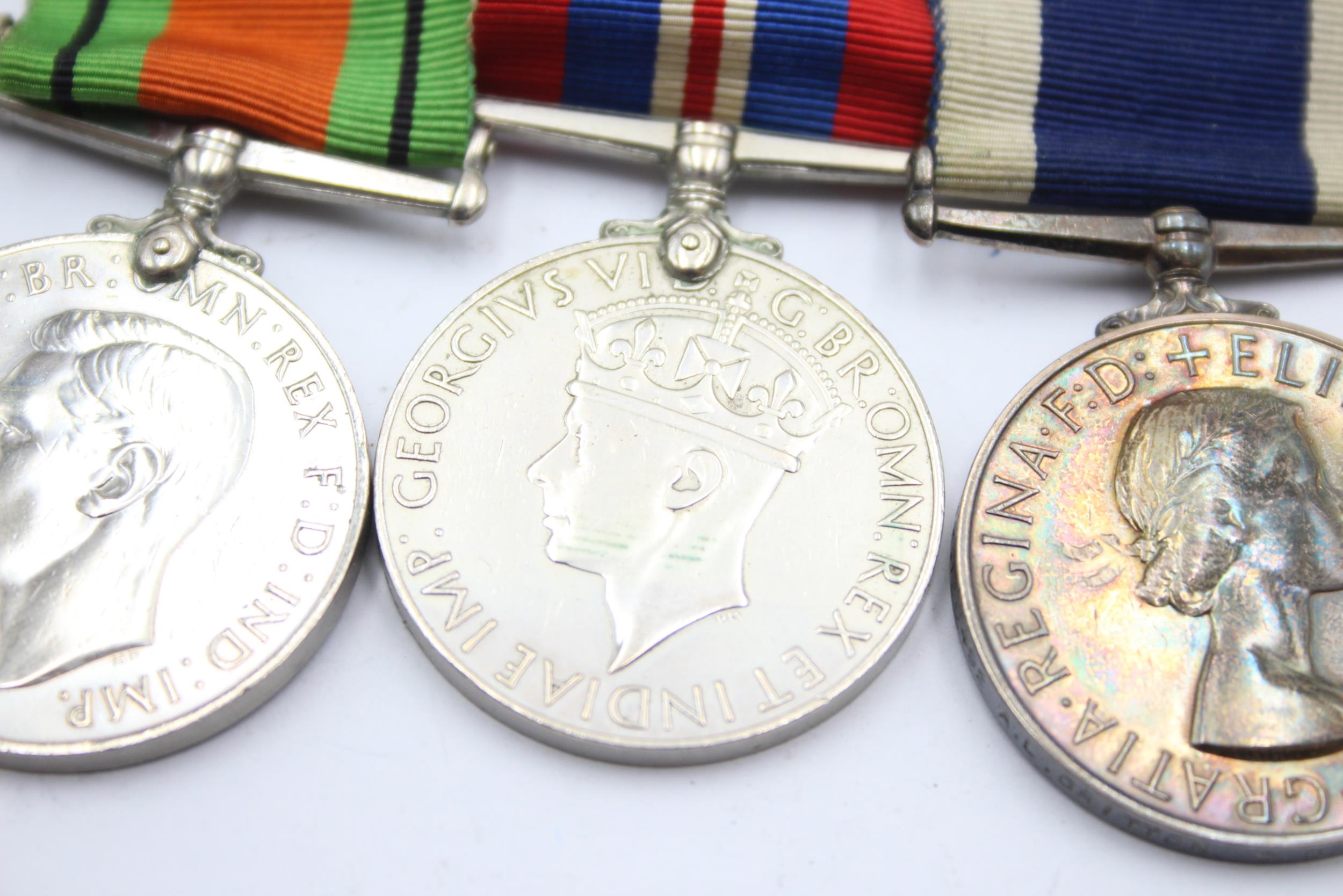 3 x WW2 - ER.II Navy Medal Group Inc Long Service To MX.120492 A.K Critton Etc // Inc Long Service - Image 4 of 5