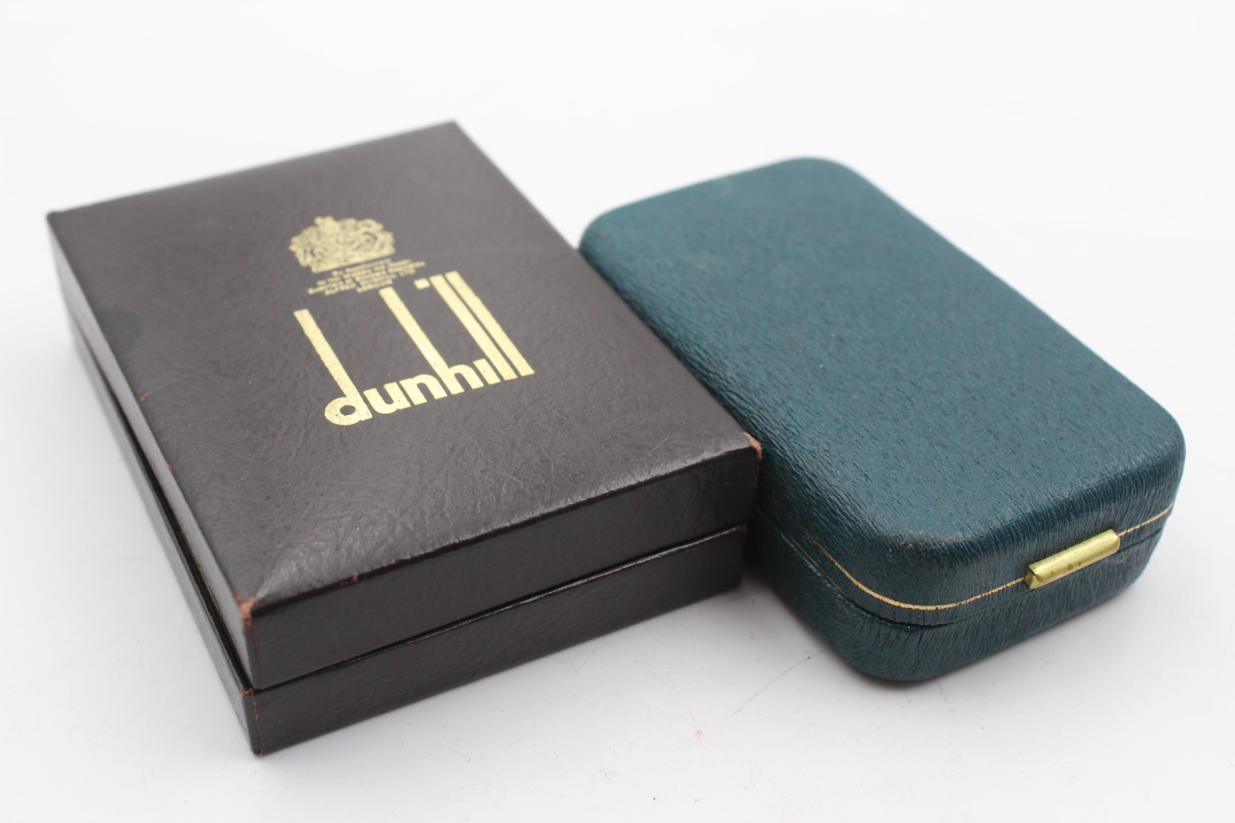 2 x Vintage DUNHILL London Rolagas Cigarette LIGHTERS In Original Boxes // UNTESTED Items are in