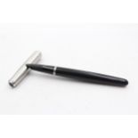 Vintage PARKER 51 Black FOUNTAIN PEN w/ Brushed Steel Cap WRITING // Vintage PARKER 51 Black