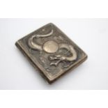 Antique / Vintage .900 SILVER Chinese SILVER Cigarette Case w/ Dragon (94g) // XRF TESTED FOR PURITY