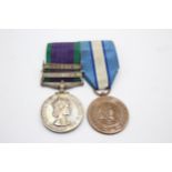 ER.II U.N Mounted Medal Pair Named Inc C.S.M Borneo & Northern Ireland // To CPL W.D Wootton - Light