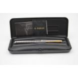 PARKER Stamped .925 STERLING SILVER Cased Fountain Pen w/ 18ct Nib WRITING 31g