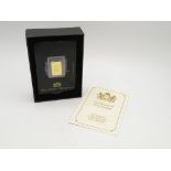 Boxed sealed Pamp 2.5g 999.9 pure gold bar