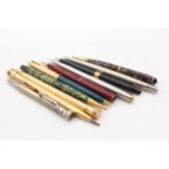 10 x Antique / Vintage PENCILS Inc Parker, Conway Stewart, Rolled Gold Etc