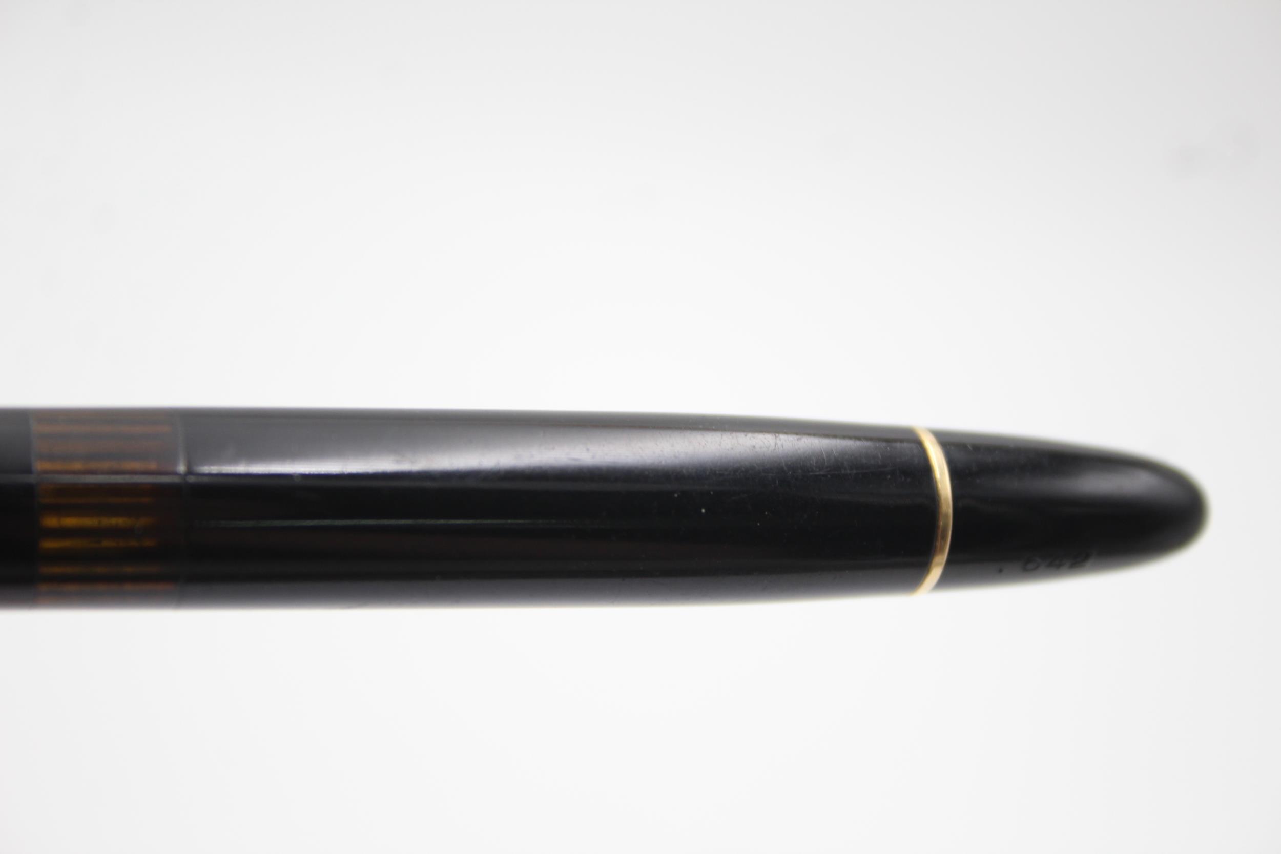 Vintage MONTBLANC Meisterstuck 642 Black Fountain Pen w/ 14ct Gold Nib WRITING - Image 4 of 5