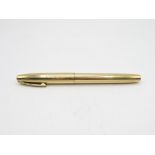 Vintage SHEAFFER Imperial Gold Plated FOUNTAIN PEN w/ 14ct Nib WRITING (24g)