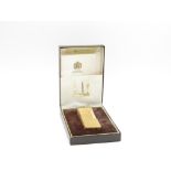 Vintage DUNHILL Gold Plated Rolagas Cigarette LIGHTER Boxed (75g)