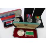 4 x Boxed Medals Inc WW2 War & Defence, Normandy Campaign & Womens Voluntary // Boxed Medals Inc WW2
