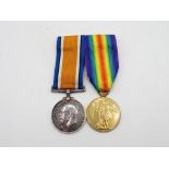 WWI Marked Medal pair to 279982 WB Trafford NE