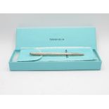 TIFFANY & Co. Stamped .925 STERLING SILVER Ballpoint Pen / Biro Boxed (12g) // UNTESTED In