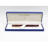 Vintage WATERMAN Exclusive Brown Lacquer FOUNTAIN PEN w/ 18ct Gold Nib WRITING // Vintage WATERMAN