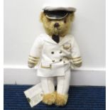 Vintage MERRYTHOUGHT Limited Edition Bingie Sea Captain FU16W0 BEAR #70/500 // W/ Mohair, Tags,