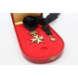 Boxed Knights Cross Of Malta Neck Badge & Miniature // Boxed Knights Cross Of Malta Neck Badge &