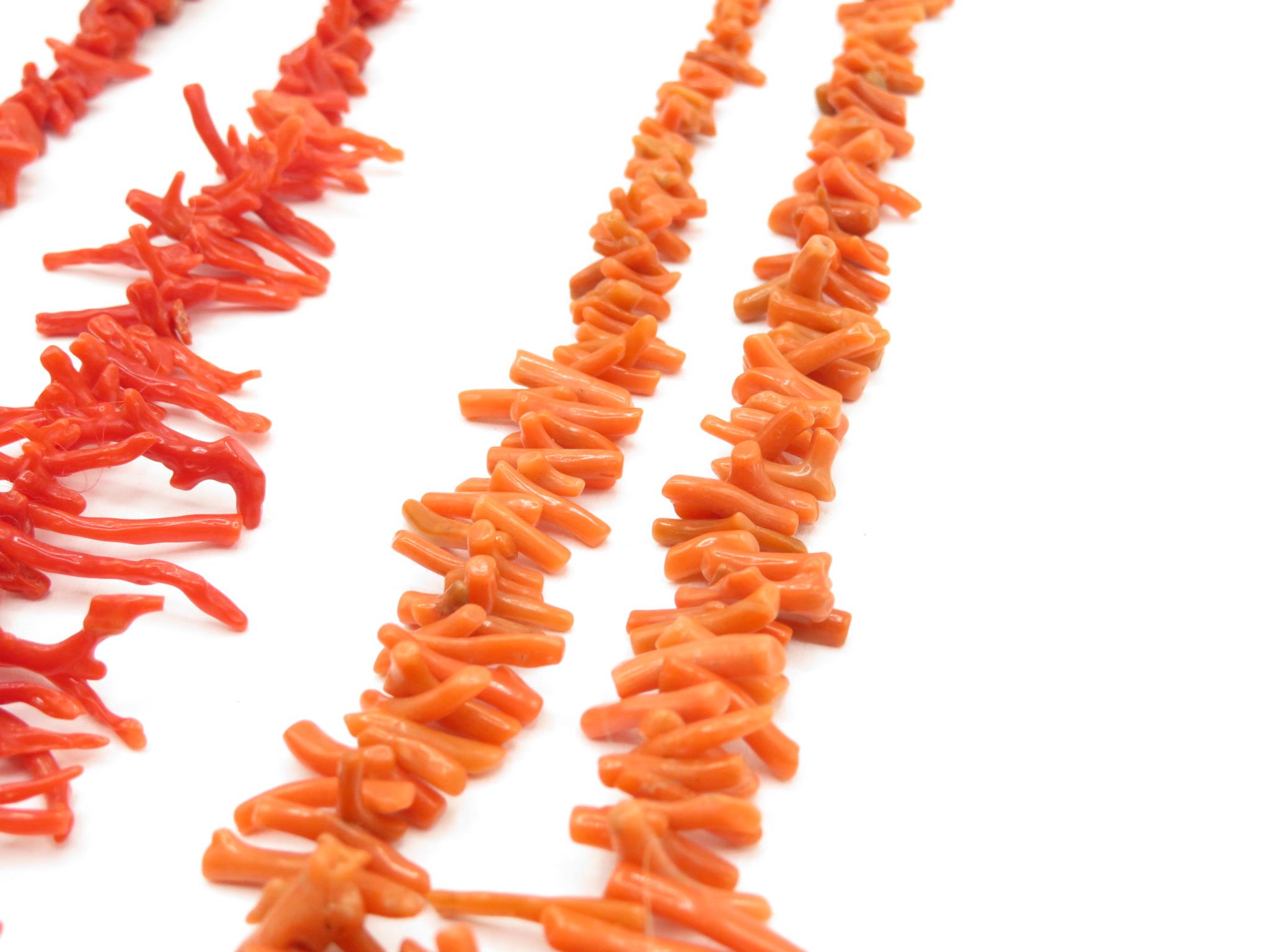 Two Antique Coral Branch Necklaces - Image 3 of 3