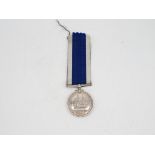 GV Navy Long service medal. Named 222H81 William Knight. HMS Royal Oak