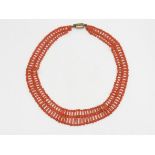 An Antique Coral Collar Necklace