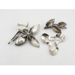 Three Scandinavian Silver Brooches (25g)