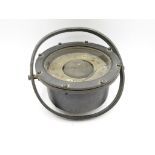 military gimbal compass 5.5 inch diameter. Water still inside.