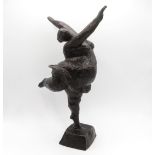 A bronze cast Ballet dancer 10 inches high 1.7kg weight