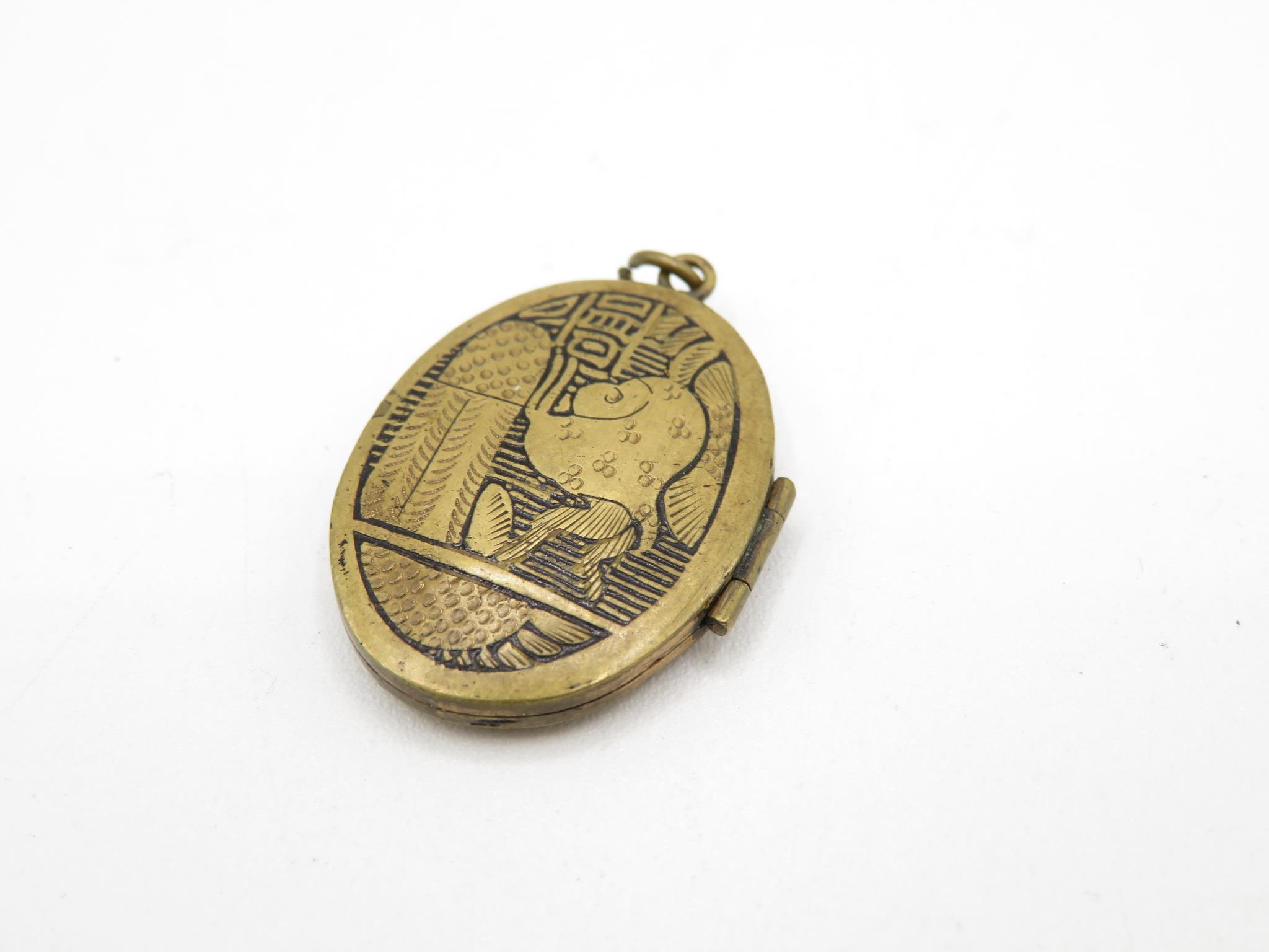 A Collection Of 19th And Early 20th Century Egyptian Revival Jewellery Including A Silver Pencil ( - Image 6 of 8