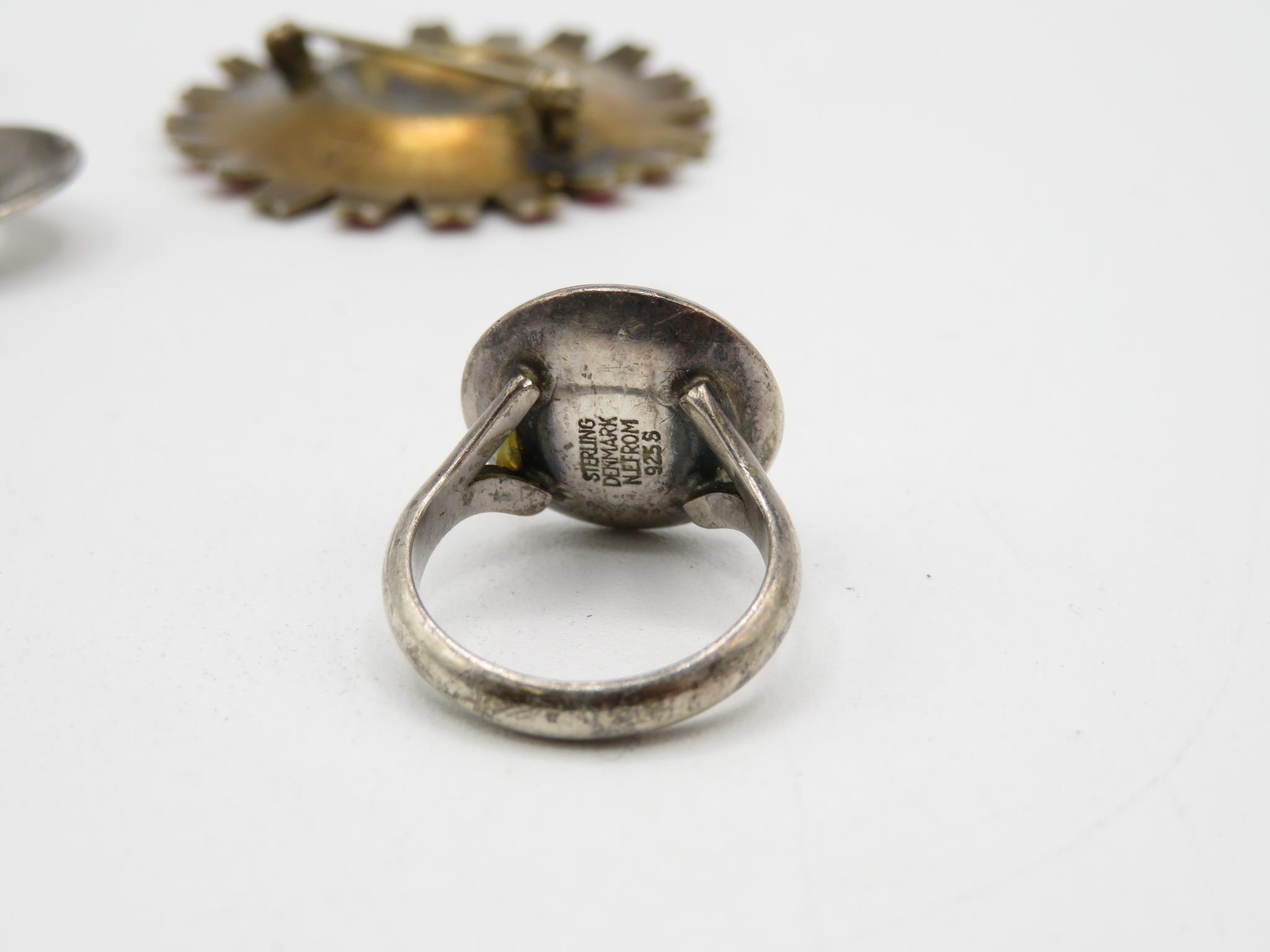 Three Silver Scandinavian Jewellery Pieces Including Aksel Holmesen (33g) - Image 6 of 6