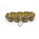 An Antique Damascene Panel Bracelet