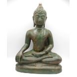 A vintage cast bronze Buddha 13 inches high 4.2 weight