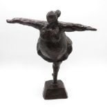 A bronze cast Ballet dancer 10 inches high 1.7kg weight