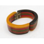 An earlier Bakelite expanding bracelet. No damage