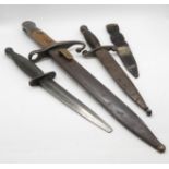 selection of bayonets and daggers