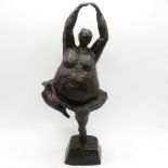 A bronze cast Ballet dancer 10 inches high 1.7kg weight
