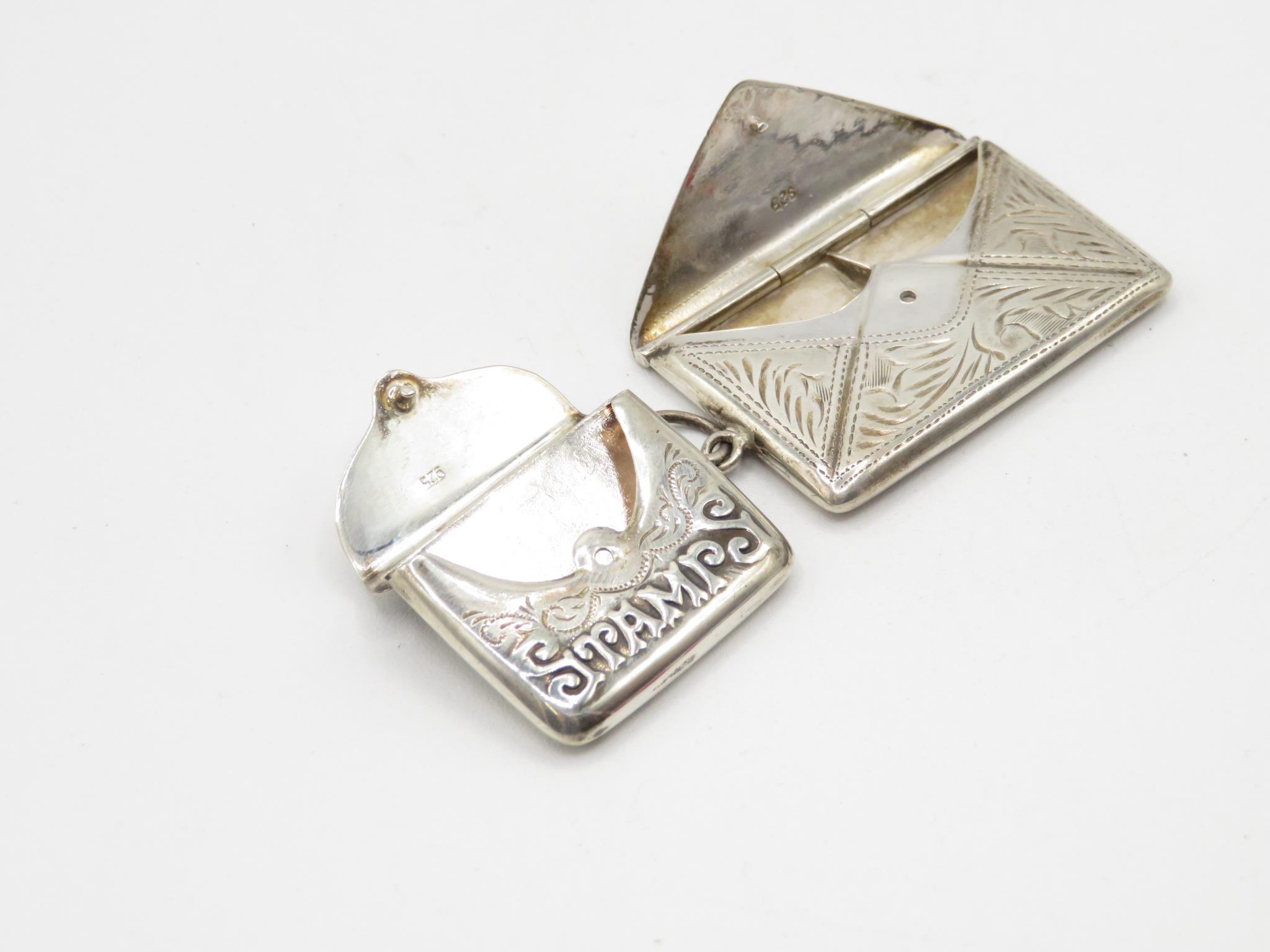 Two Silver Stamp Holder Pendants (21g) - Image 2 of 3