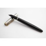 Vintage PARKER 51 Black FOUNTAIN PEN w/ Brushed Steel Cap WRITING // Vintage PARKER 51 Black