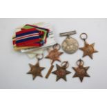 WW2 Medal Group w/ Packets & Award Note Inc Pacific, Atlantic, Africa Stars // WW2 Medal Group w/