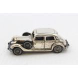 Vintage Stamped .925 STERLING SILVER Mercedes 250 O Diecast Toy Model (38g) // Maker -