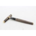 Vintage PARKER 75 .925 STERLING SILVER Cased Fountain Pen w/ 14ct Gold Nib (29g) // Vintage PARKER