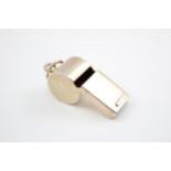 Stamped .925 STERLING SILVER Novelty Plain Whistle WORKING (16g) // Maker - R.Carr Length - 5cm In