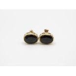 9ct Gold Sapphire Stud Earrings (8g)